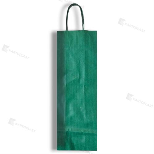 Busta PortaBottiglia 14*39 Verde PZ.250 Rit.