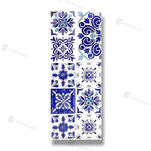 BUSTE PORTAPOSATE + TOVAGLIOLO 2V MAIOLICA BLU 600PZ