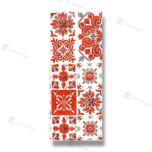 BUSTE PORTAPOSATE + TOVAGLIOLO 2V MAIOLICA BORDEAUX 600 PZ