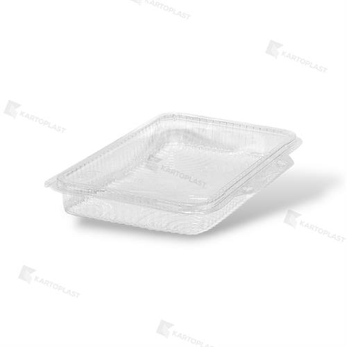 VASCHETTA R-PET RETTANGOLARE C/PIATTO 300G (1CTx300PZ)