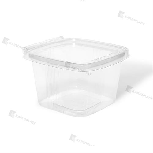 VASCHETTA RETTANGOLARE + SIGILLO TAMPER EVIDENT 370 ML 250PZ