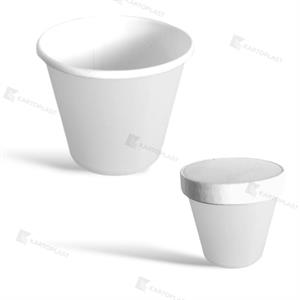 BICCHIERE CARTA BIO AVANA 75ML 2,5oz 50PZ
