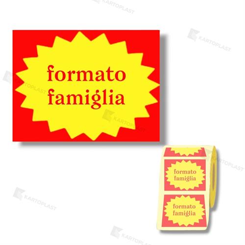 ETICHETTA ADESIVA FORMATO FAMIGLIA 1000PZ F40 (50)