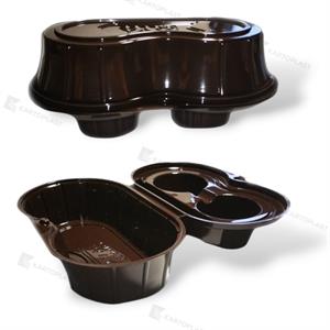 PORTA CAPPUCINO X2 MARRONE 60PZ (4CF)