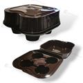PORTA CAFFE' X4 MARRONE 60PZ (4CF)