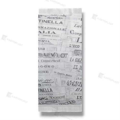 BUSTE PORTAPOSATE+TOVAGLIOLO 2V GIORNALE VINTAGE 500PZ