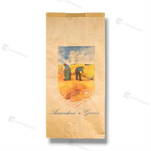 SACCHETTO AVANA TOP RIGATO PANIFICIO 19X40 800PZ