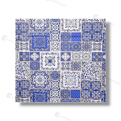 TOVAGLIE 100X100 ACCOPPIATE PE 5X50PZ MAIOLICA BLU