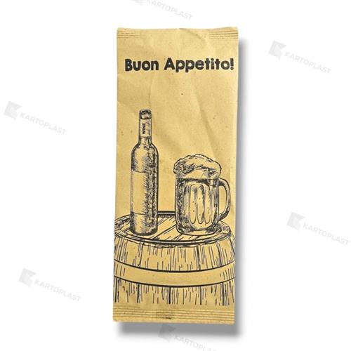 BUSTE PORTAPOSATE+TOVAGLIOLO 2V PAGLIA BOCCALE 500PZ