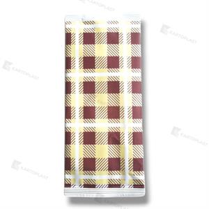 BUSTE PORTAPOSATE+TOVAGLIOLO 2V SCACCHI GIALLO-BRX 500PZ